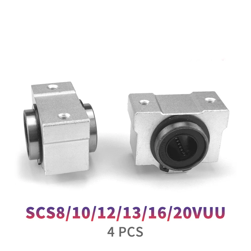 4 шт. SC8VUU SC8V SC10VUU SC12VUU SC16VUU SC20VUU SC13VUU линейный подшипник фрезерный станок с ЧПУ
