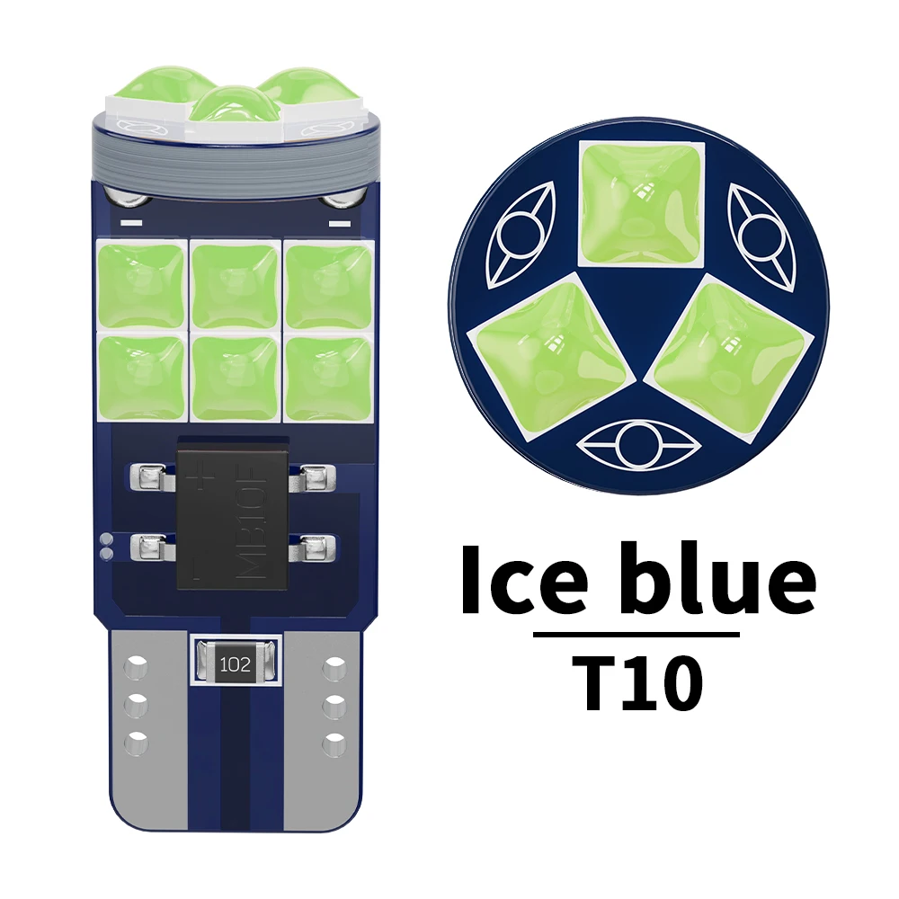 

2/10X автомобисветильник Светодиодная лампа T10 W5W с гнездом, 3D 3030 SMD, Canbus без ошибок, автомобильная внутренняя лампа для чтения, боковая парковочная лампа, 12 В, белый, голубой