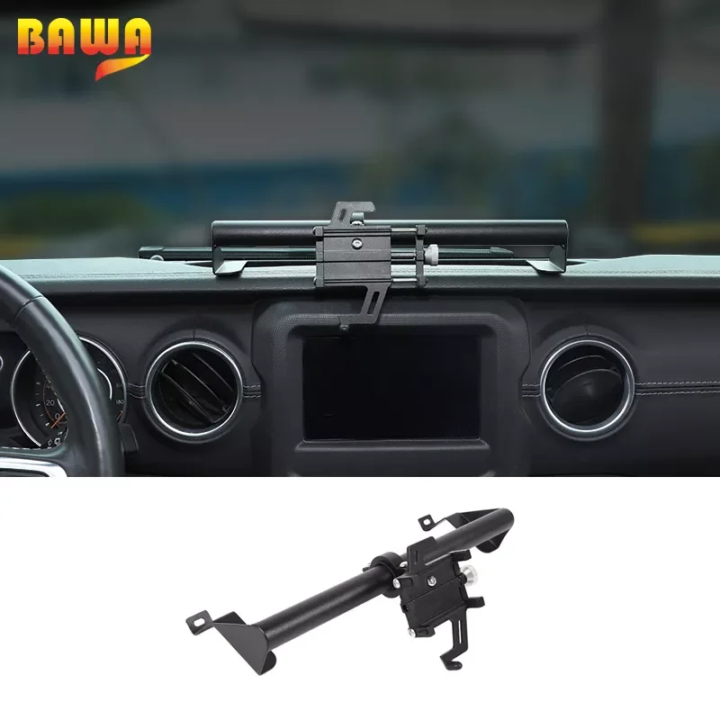 

GPS Fixed Frame For Jeep Gladiator JT Car Mobile Phone Support Holder Accessories For Jeep Wrangler JL 2018 2019 2020 2021 2022