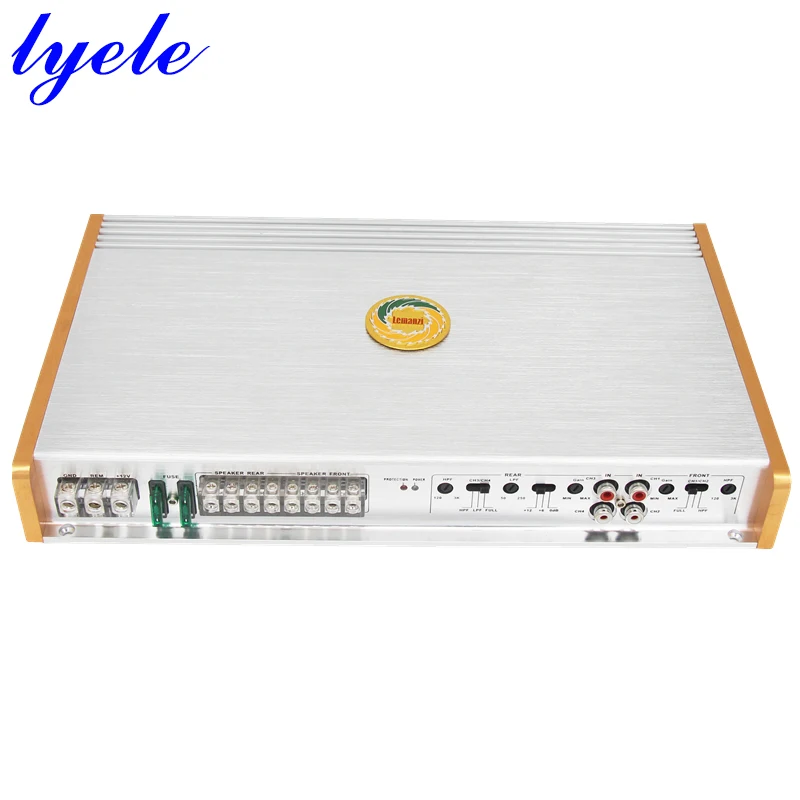 

Lyele Audio 150w*4 Sound Amplifier 4 Channel Car Class A/B Stereo Amplifier High Power Subwoofer High End Car Amp