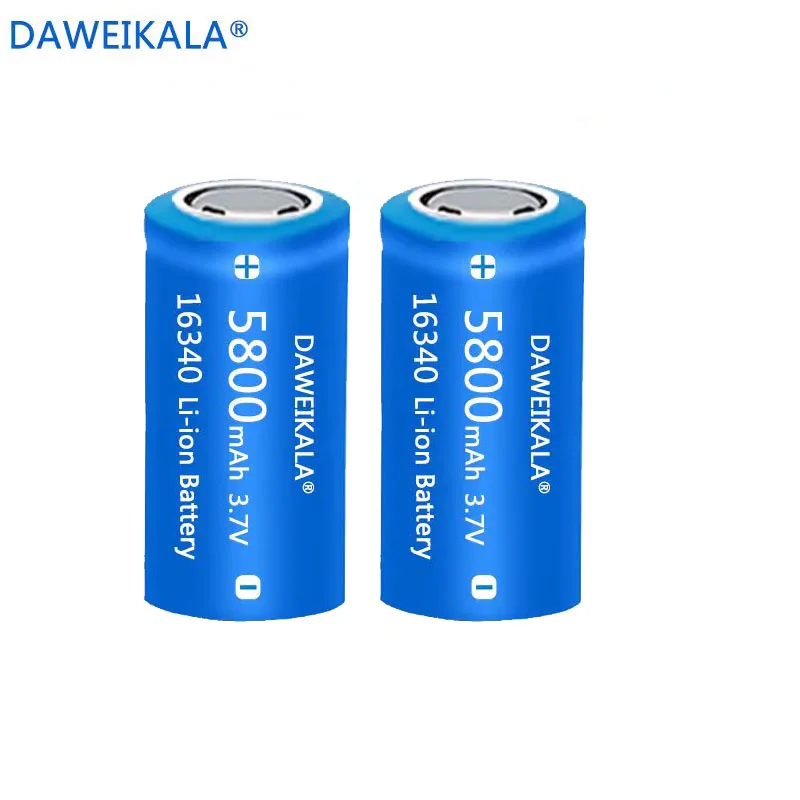 5800mAh 3.7V Li-ion Rechargeable Battery For Arlo Security Camera L70 CR123A RCR 123 ICR 16340 rechargeable battery  liitokala