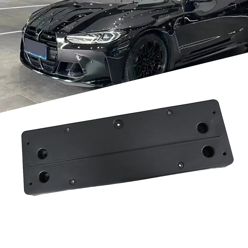 

AU05 -Car Front Bar License Plate Holder 51118069434 For BMW 3 4 Series G80 G81 M3 G82 G83 M4 2020-2022 51 11 8 069 434