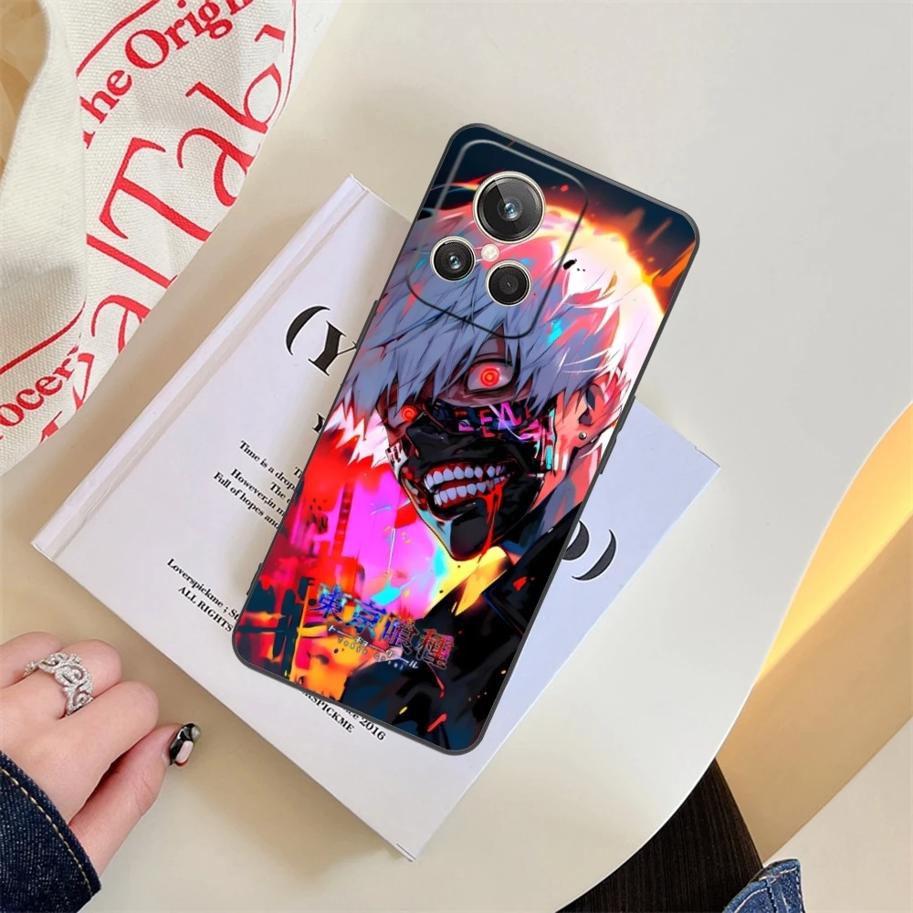 Чехол для телефона с рисунком Токийский Гуль искусственная кожа Realme GT 2 9i 8i 7i Pro X50