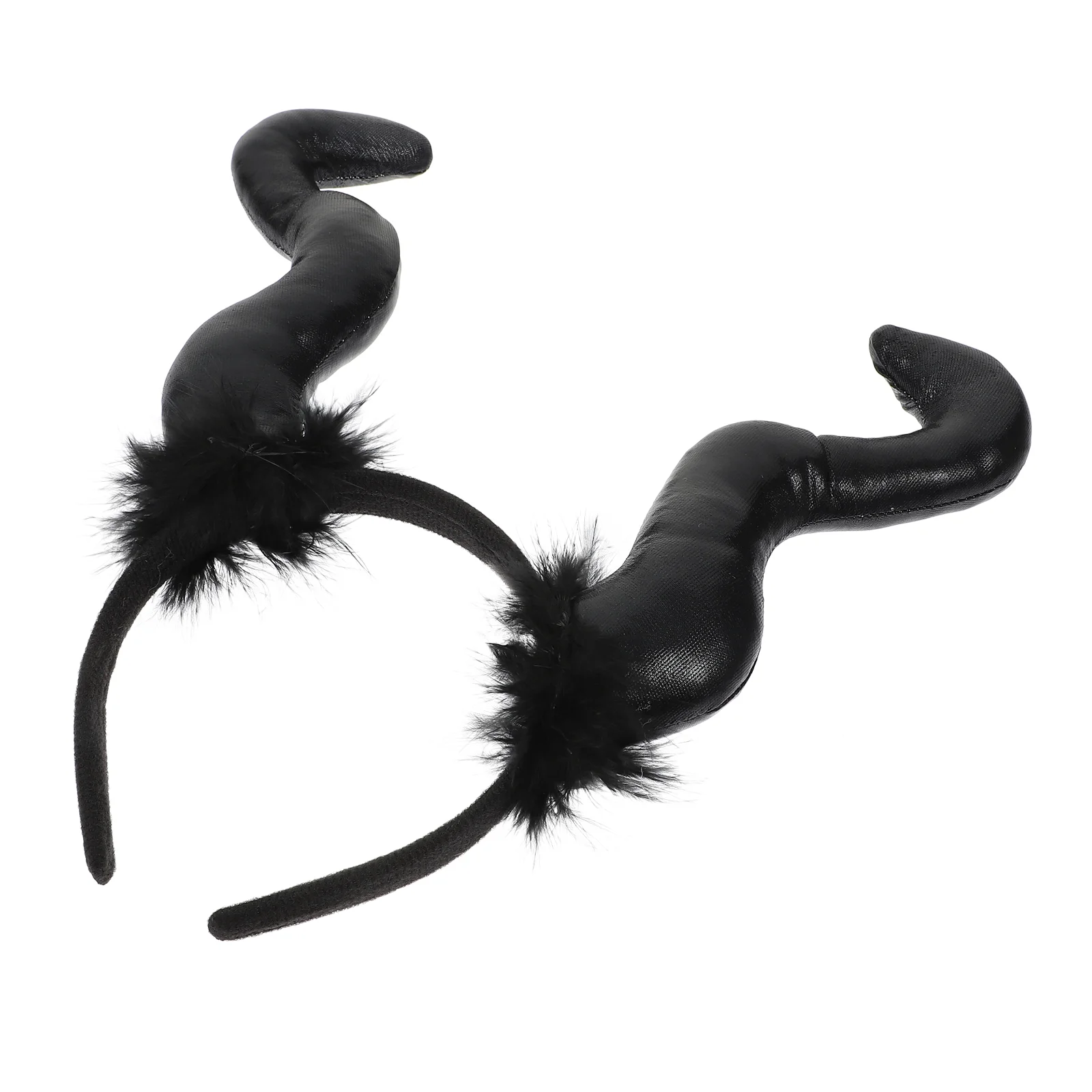

Demon Horn Headband Halloween Party Accessories Prank Hair Decor Cosplay Headdress Prop Ox Cloth Costume Horns