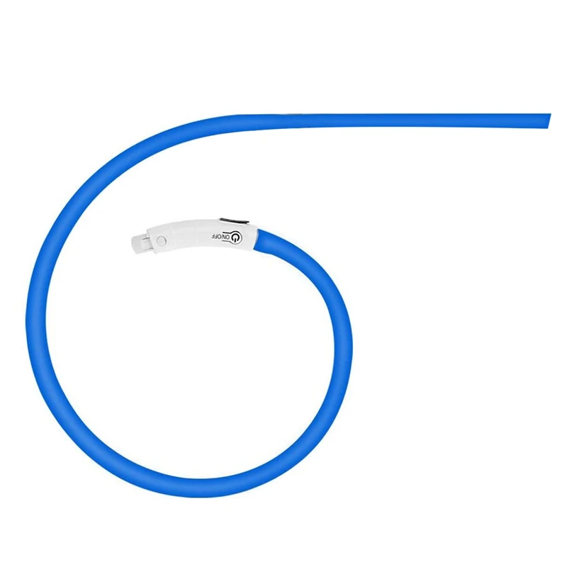 

Перезаряжаемый светодиодный ошейник для собак с USB-зарядкой для маленьких, средних и больших собак, 70 см, регулируемая длина, 3 режима