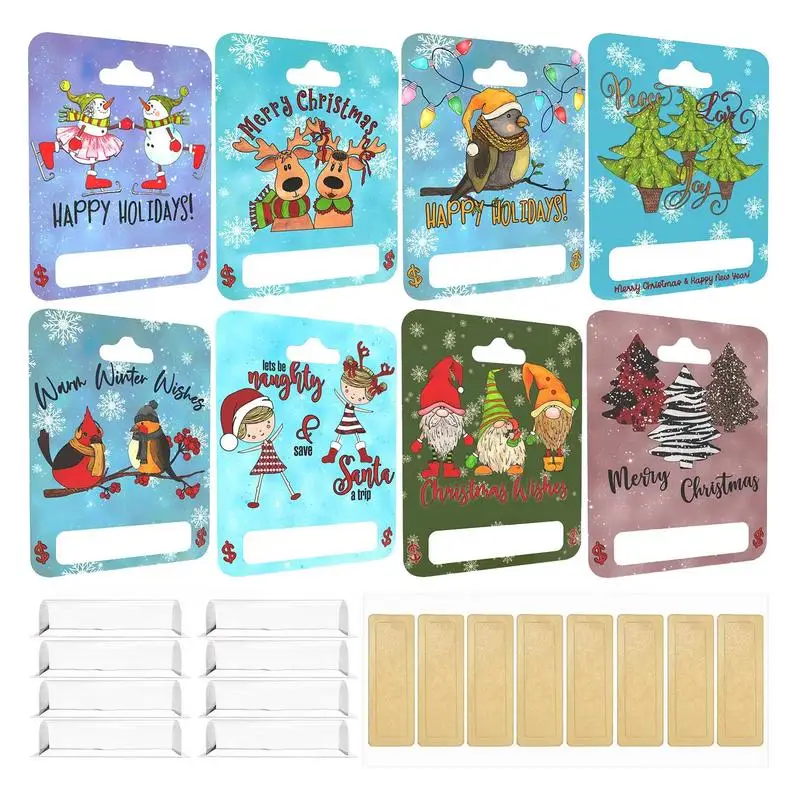 

8 шт., держатели для карт и денег с ПВХ-крышкой