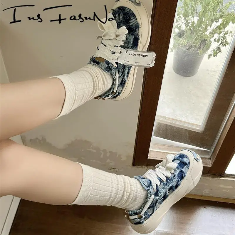 Модные повседневные женские кроссовки на высокой платформе массивном каблуке