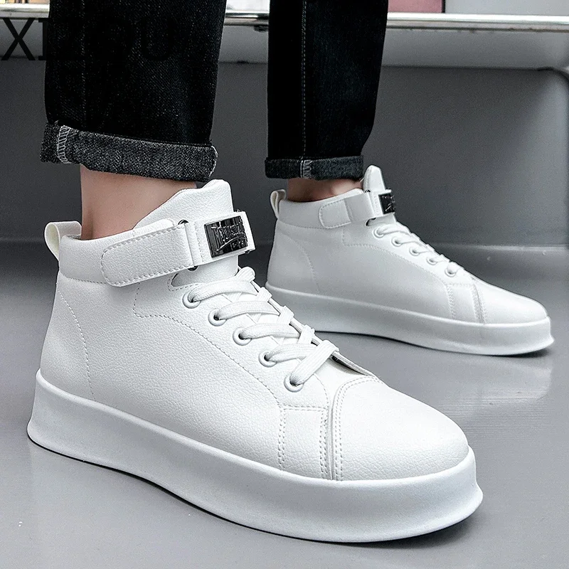 Мужская повседневная обувь Кроссовки для мужчин Высокие кеды спортивная на