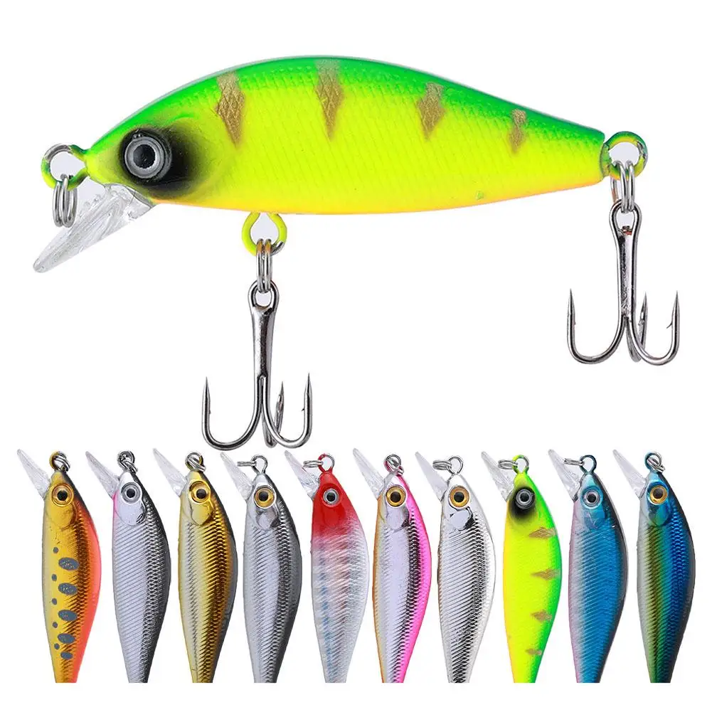 

Minnow Fishing Lures Hard Bait 4.5g 52mm 3D Eyes Artificial Lure Baits Fishing Tackle For Saltwater Freshwater Wholesale