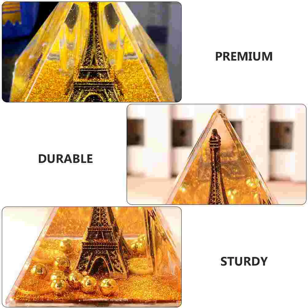 Настольная подставка для ручек с рисунком Эйфелевой птицы (бронза)