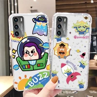 disney toy story art phone case for huawei p50 p40 p30 p20 lite 5g nova y70 plus 9 se pro 5t y9s y9 prime y6 transparent