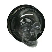 transparent skull lampshade universal headlight lamp helmets cover for car truck auto decorative protective head lamp shell