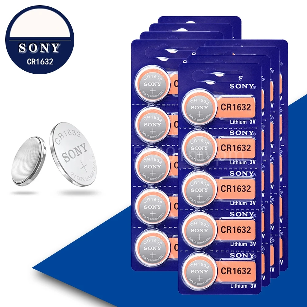 

Кнопочная батарея SONY Cr1632 3 в, BR1632 ECR1632 DL1632 KCR1632 LM1632 KL16324pc Cr1632 3 в, Кнопочная, монетница