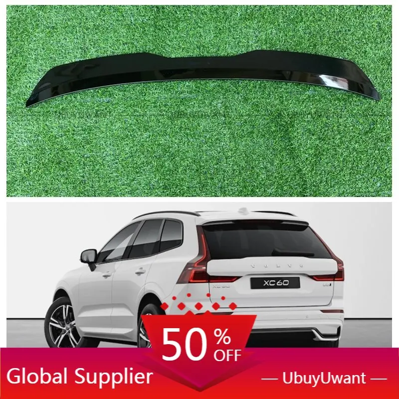 

Задний спойлер на крышу для Volvo XC60 Mk2 R-Design 2017-блеск из АБС-пластика черный Автомобильный хвост крыло багажника Универсальный Спойлер расшире...