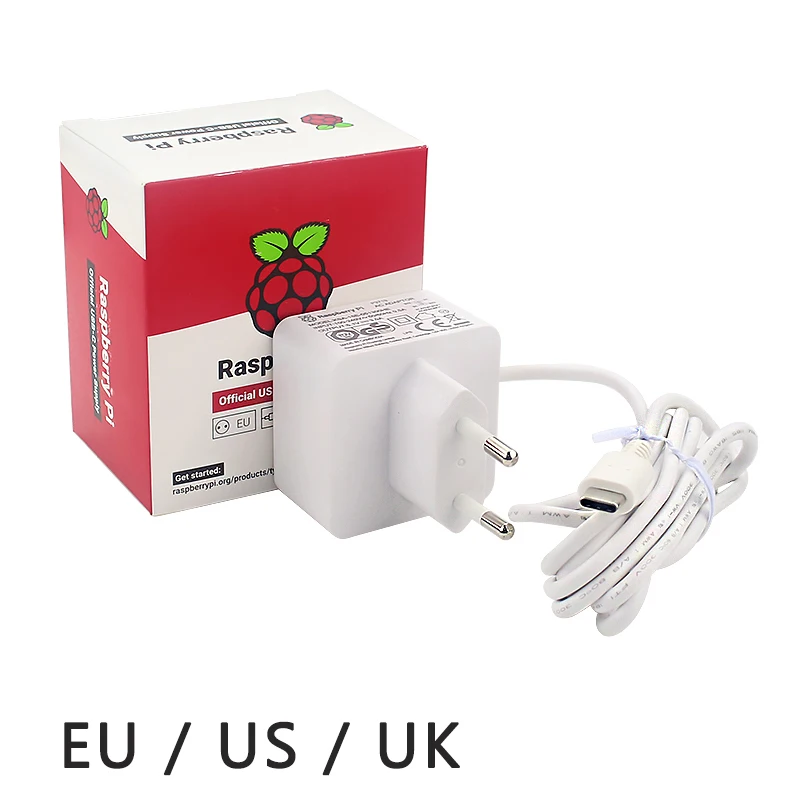 

Raspberry Pi 4 с адаптером питания, 5,1 В, 3 А