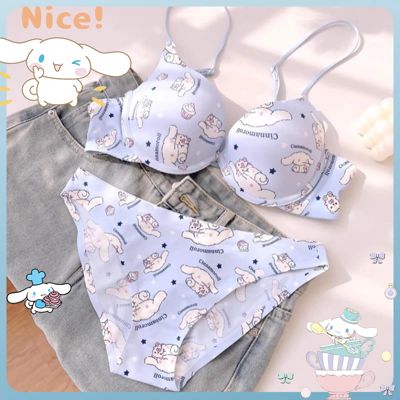 Симпатичный бюстгальтер корицы комплект женского нижнего белья для девочек