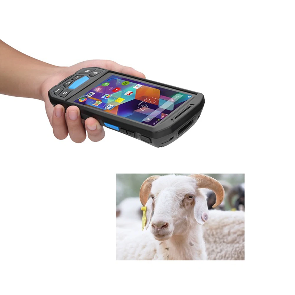 Фото Сканер штрих-кодов BloveDream 1D 2D QR и RFID (LF 134.2 кГц) для Android, портативный считыватель для ушных бирок крупного рогатого скота, домашних животных, овец, коз, свиней №5