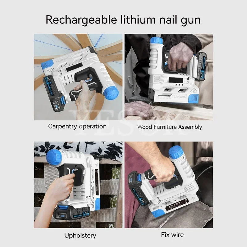 Электрический гвоздезабивной пистолет инструменты степлер для рамок скобы