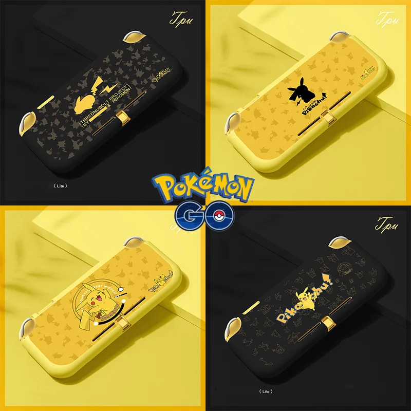 Новинка защитный чехол для игровой консоли Pokemon Pikachu Nintendo Switch Lite мягкий из ТПУ в