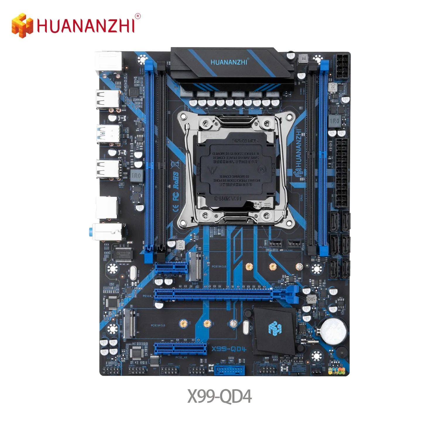 

HUANANZHI X99 QD4 Motherboard Intel XEON E5 X99 LGA2011-3 All Series DDR4 RECC NON-ECC Memory NVME USB3.0 SATA