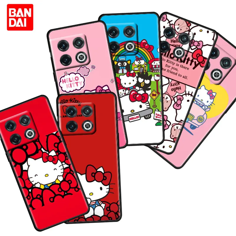 

Cover Case for OnePlus 8 9 10 8T 9R 9RT Pro 9Pro 10Pro Nord CE N200 2 N100 N10 5G Full Matte Cartoon Hello Kitty Cat Anime