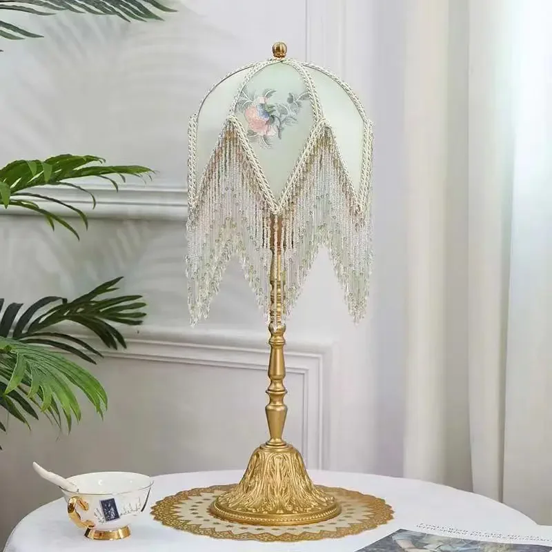 Французская настольная лампа Hongcui американская ретро-лампа для гостиной спальни