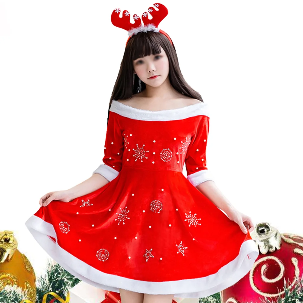 

Costume Christmas Santa Dress Girls Clauscostumes Women Outfitshat Performance Show Party Jumpsuit Suit Weardanceup Fancy