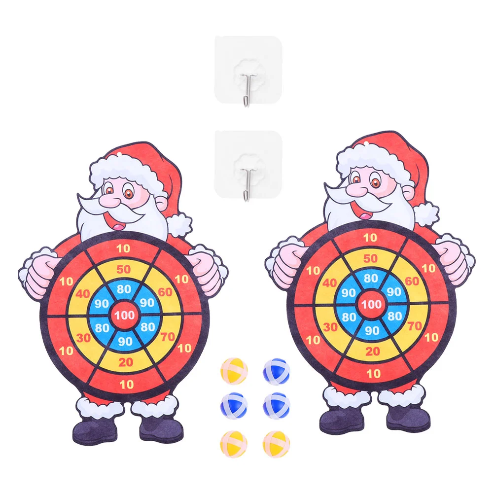 

2 Sets Christmas Sticky Ball Interactive Toy Outdoor Toys Kids Educational Plaything Throwing Balls Felt Child