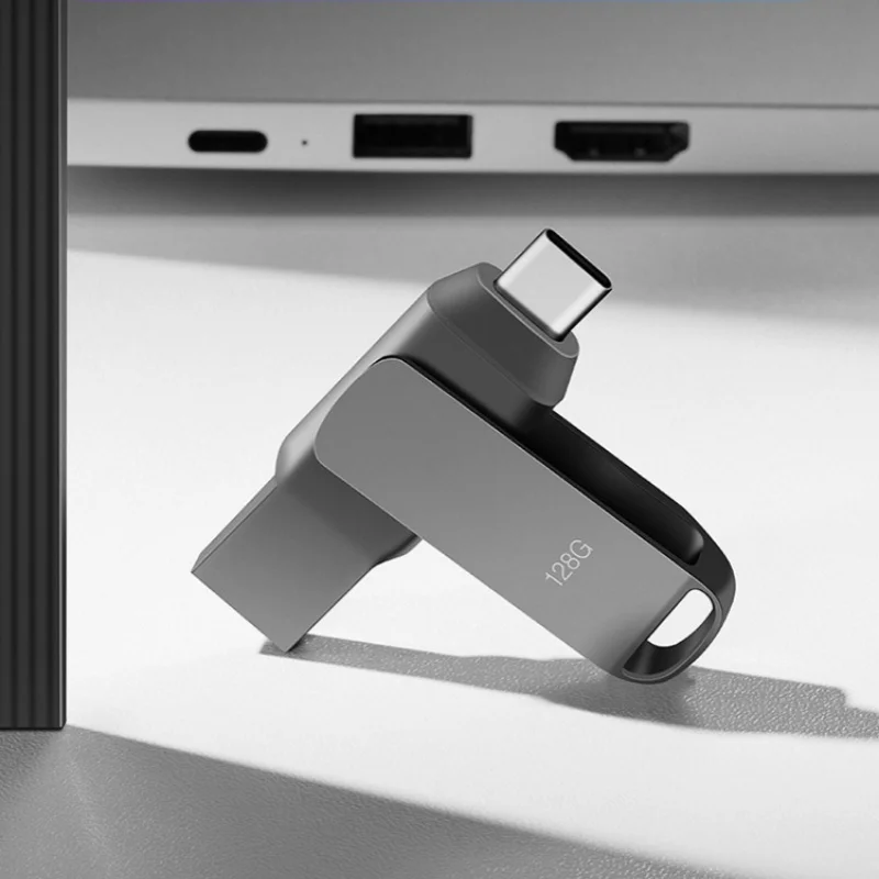 Металлический флэш-накопитель USB 3 1 256 ГБ бесплатный брелок для ключей карта