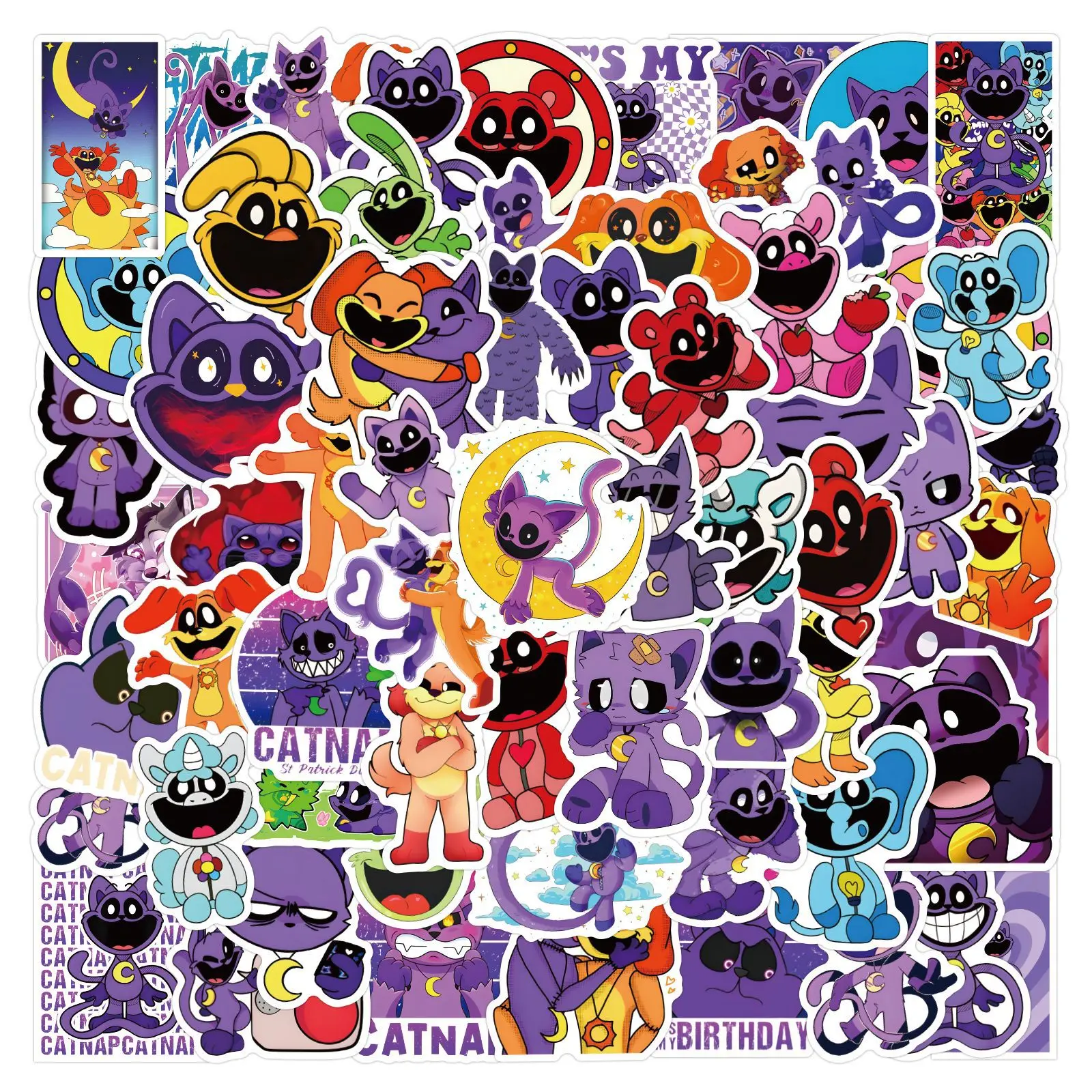 50/110 шт. наклейки с изображением животных