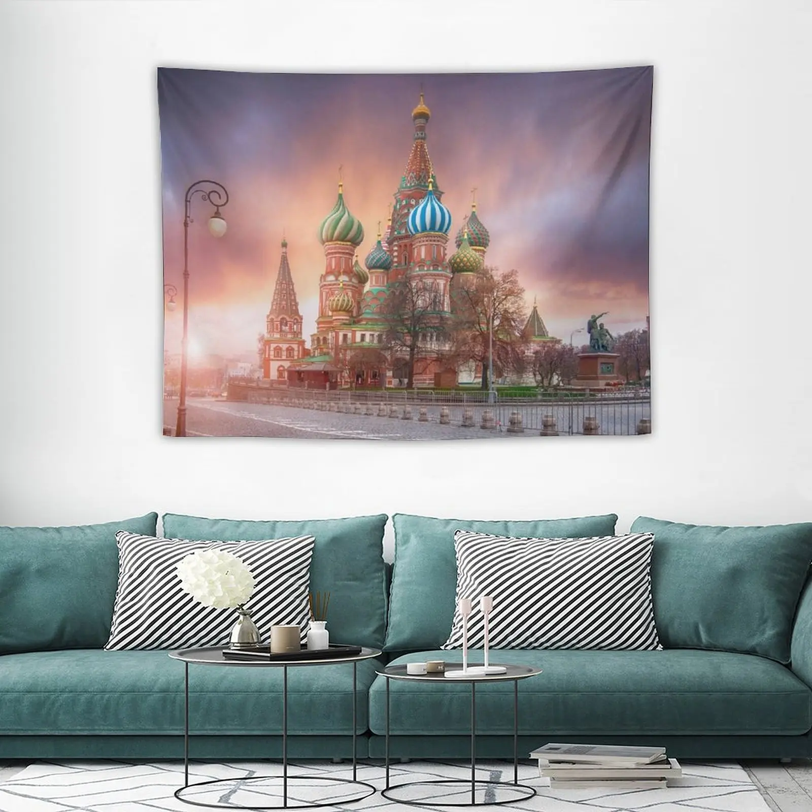 Собор святого базилика в Москве российский гобелен украшение для стены дома