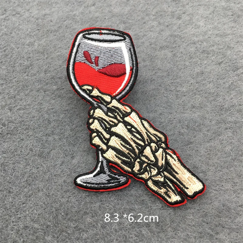 Наклейки DIY настраиваемые пластыри для одежды, вышитые швом, панк, череп, мультфильмы, смешные аниме, куртка, одежда, приложения.