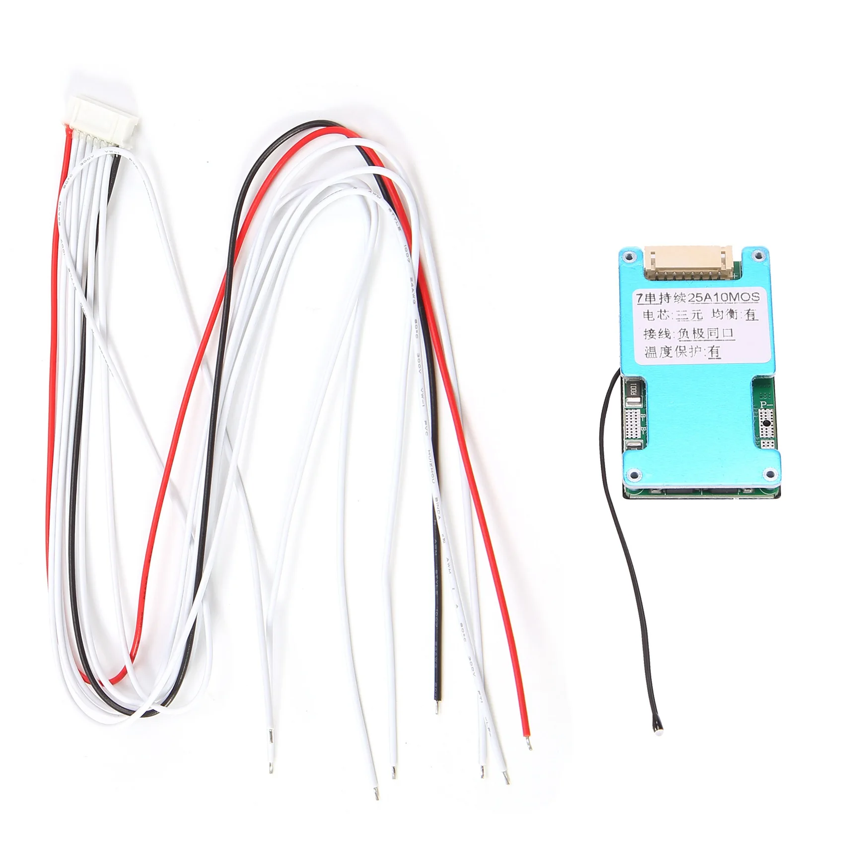

Защитная плата BMS 7S 24 В для литиевого аккумулятора, балансир 18650, внешний аккумулятор BMS для зарядки мотоцикла, скутера (25 А)