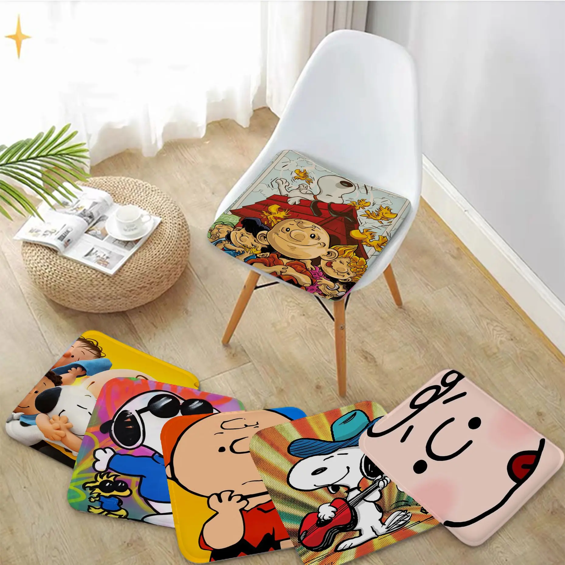 

Подушка для спинки BANDAI Snoopy, мягкие удобные подушки для стула 50x50 см