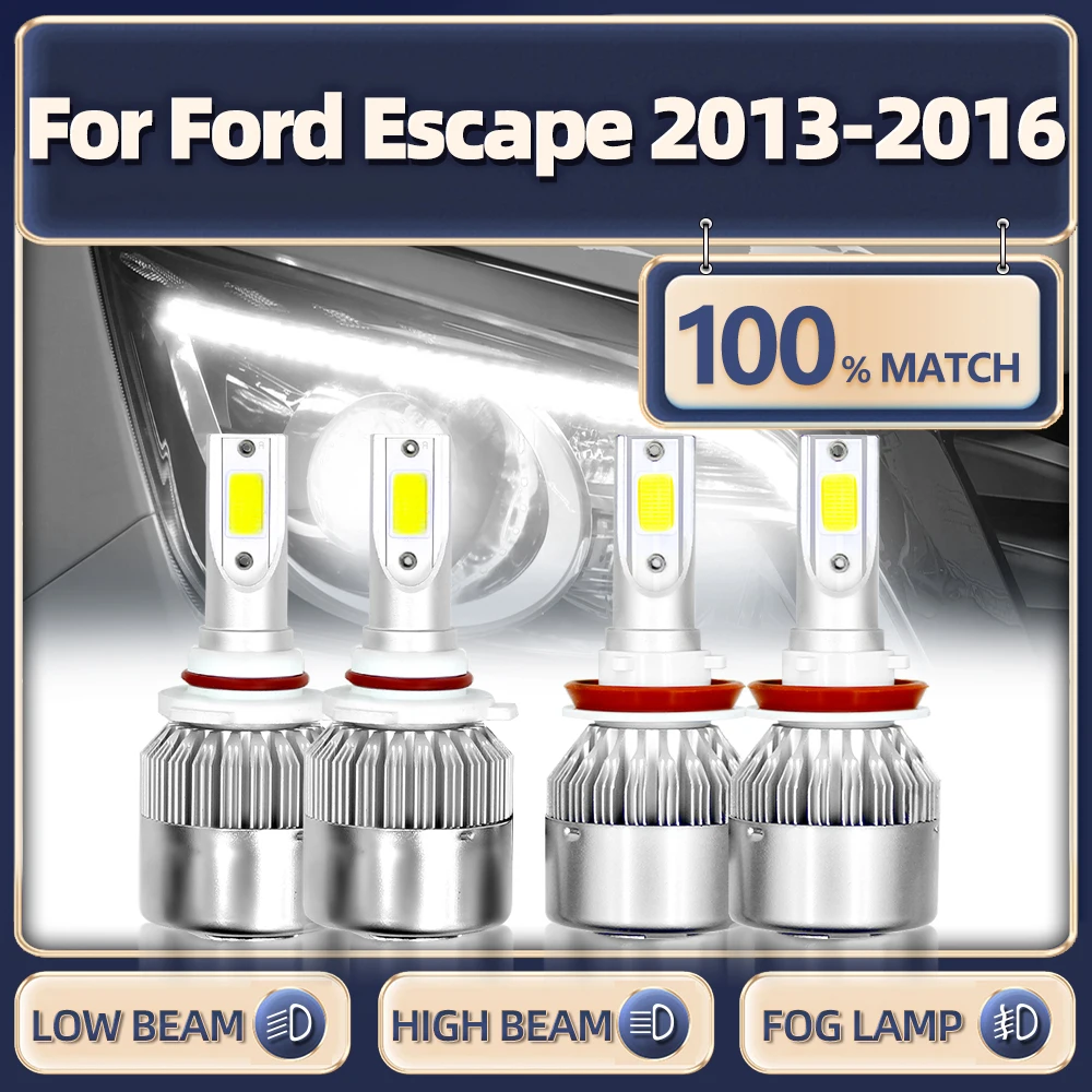 6000k White 12v Turbo Lamp For Ford Escape 2013 2014 2015 2016