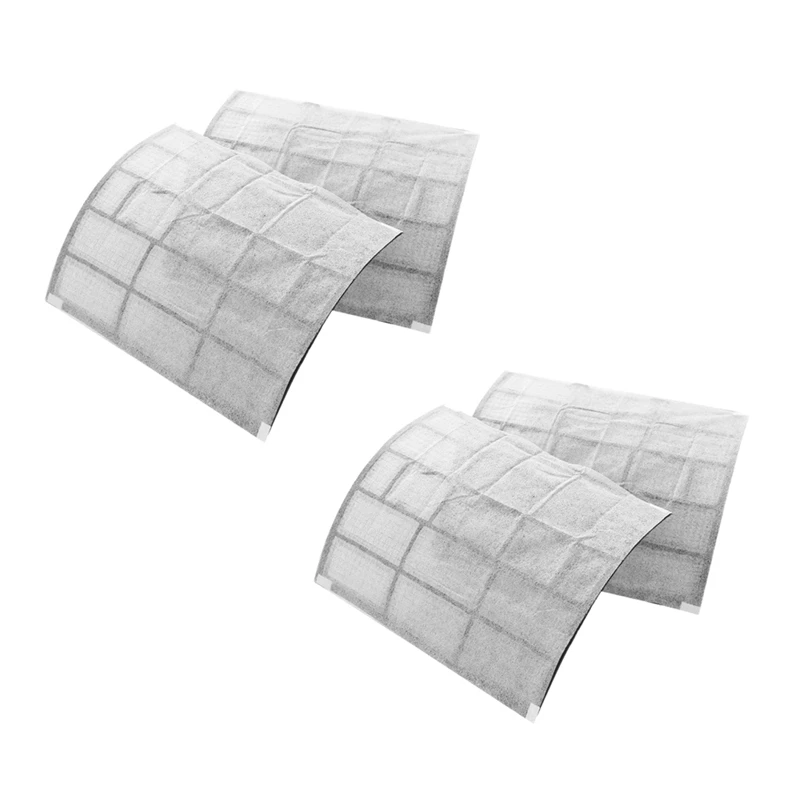 

AD-12Pcs Air Conditioning Filters Wind Outlet Cover Self-Adhesion Cuttable Air Conditioner Purifying Cotton Net 40X35cm