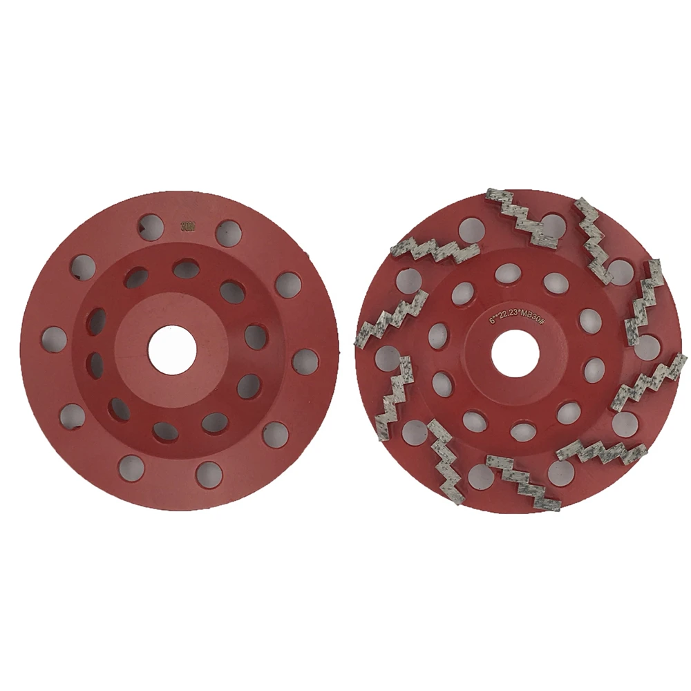 Ромбовидные сегменты GD89 зигзагообразные 6-дюймовый алмазный шлифовальный диск 22