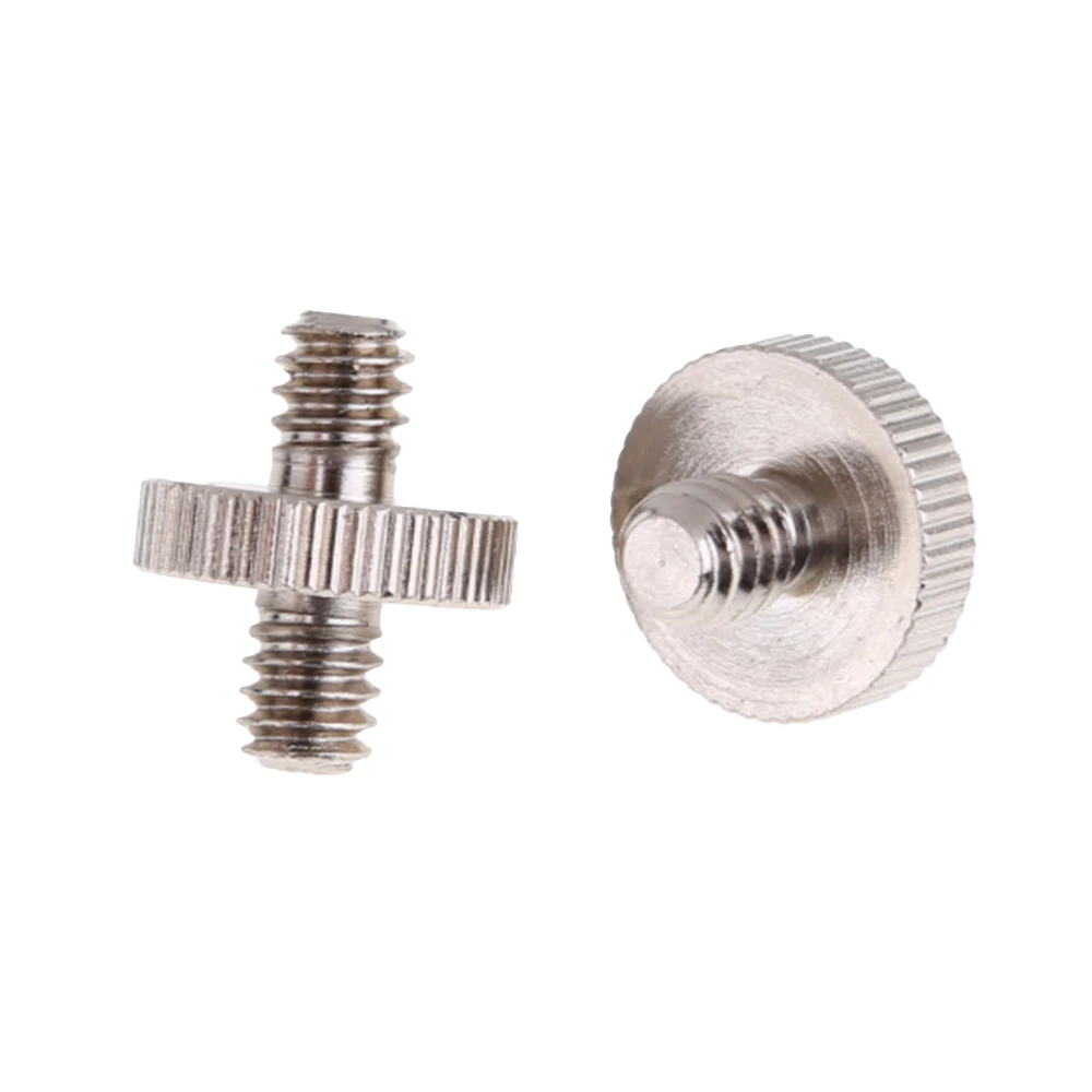 1/4 Male To 1/4 Male Threaded Metal Screw Adapter For Tripod Monopod Accessory