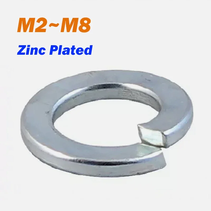 Пружинная шайба оцинкованные M2 M2.5 M3 M4 M5 M6 M8 квадратные Пружинные блокировочные