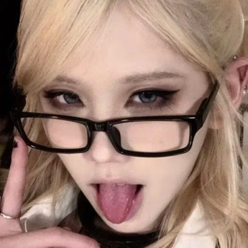 Очки в японском и корейском стиле женские маленькие квадратные ретро-очки