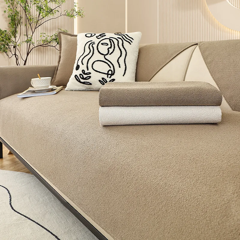 

Teddy velvet Universal for all season Sofa towel No washing Delicate binding Sofa cover brief waterproof ventilate Sofa cushion