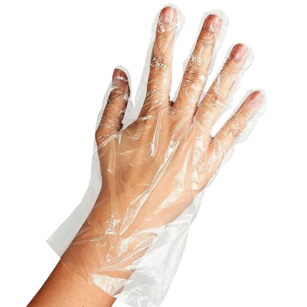 

Disposable Gloves 100 Pcs Clear Food Eco-friendly Glove for Kitchen Cooking Supplies Restaurant Cleaning Film Gloves