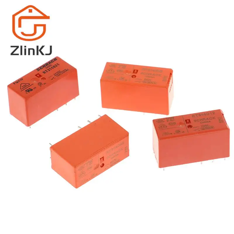 1 шт. оригинальное новое реле RT314005 RT314012 RT314024 16A250VAC 8PIN 5В 12В 24В 48В реле питания