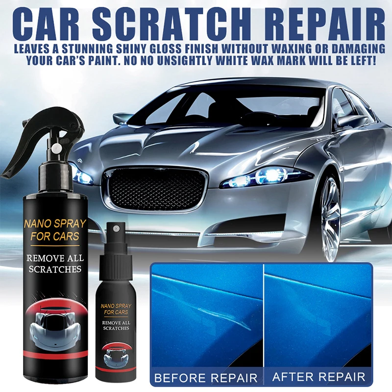 

1PC Car Scratch Removal Spray Repair Nano Polish Spray Car Ceramic Coating Long-lasting Blendable Wide Usage Easy-to-clean Safe