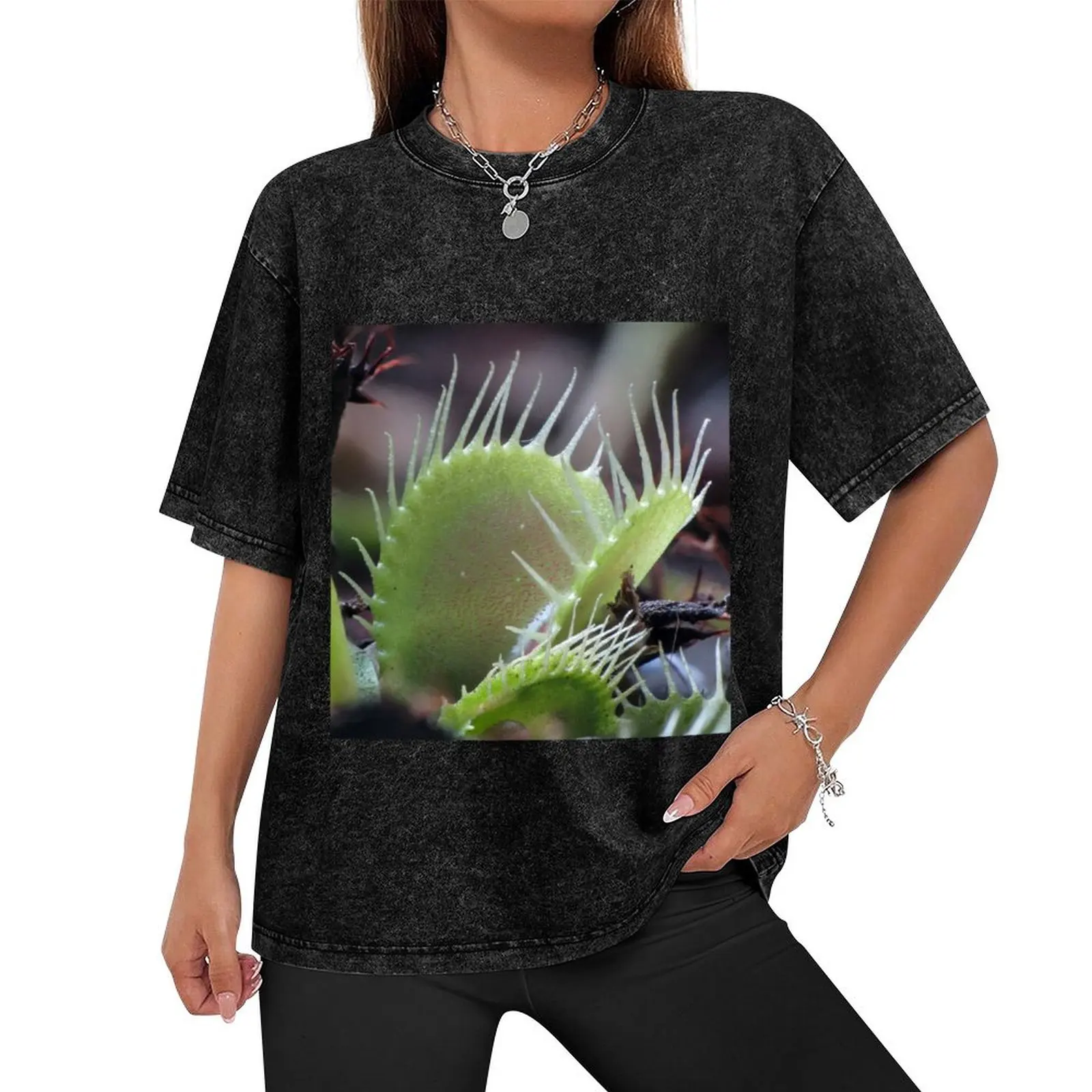 Dionaea muscipula-Venus Flytrap футболка топы аниме одежда мужские футболки с рисунком хип-хоп