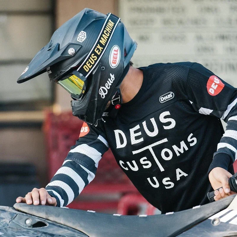 

Джерси для мотокросса DEUS EX MACHINA 2024, трикотаж для скоростного спуска на горном велосипеде, велосипедный трикотаж Maillot Ciclismo Hombre, быстросохнущая трикотажная рубашка MX