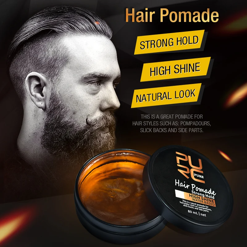 

Новинка 2020, помада для волос серии PURC, сильная фиксация, блестящие средства для поддержания мужских волос на водной основе, инструменты для укладки волос 11,11 для мужчин
