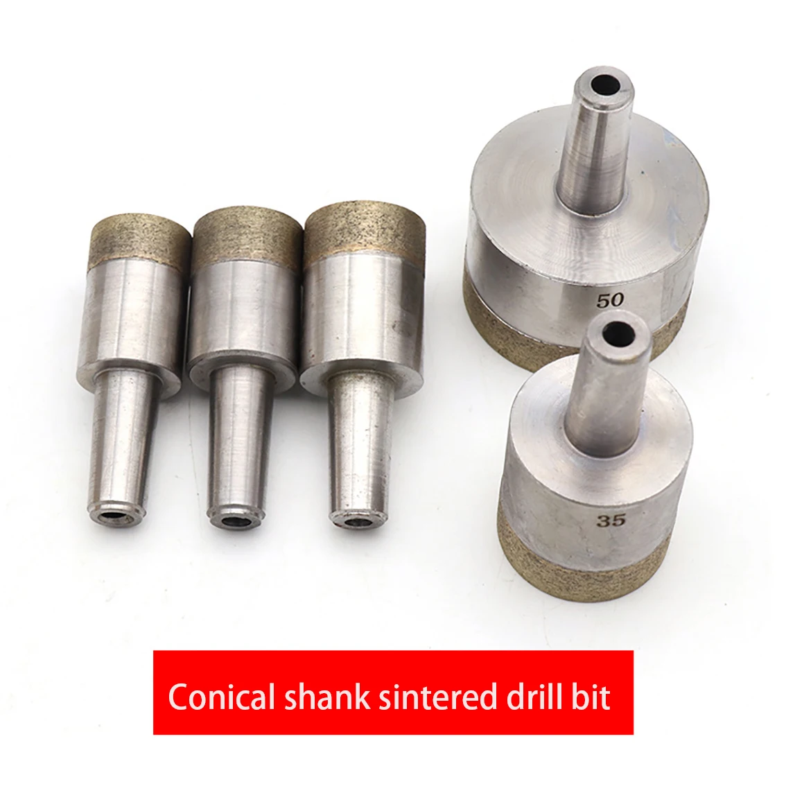 

1 шт. алмазное песчаное сверло с конической ручкой, используемое для сверлильных станков для стеклокерами и камней диаметром 4 мм-50 мм