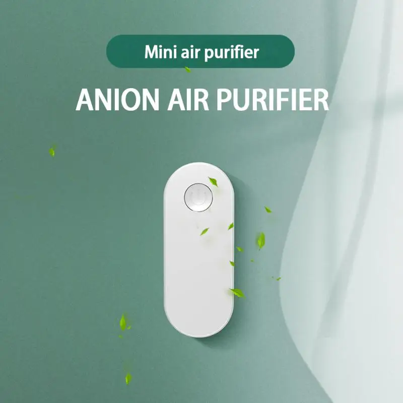 

Negative Ion Air Purifier Air Fresher Portable Cigarette Smoke Remover Remove Dust Ionizer Cleaner Home Appliances Accessories