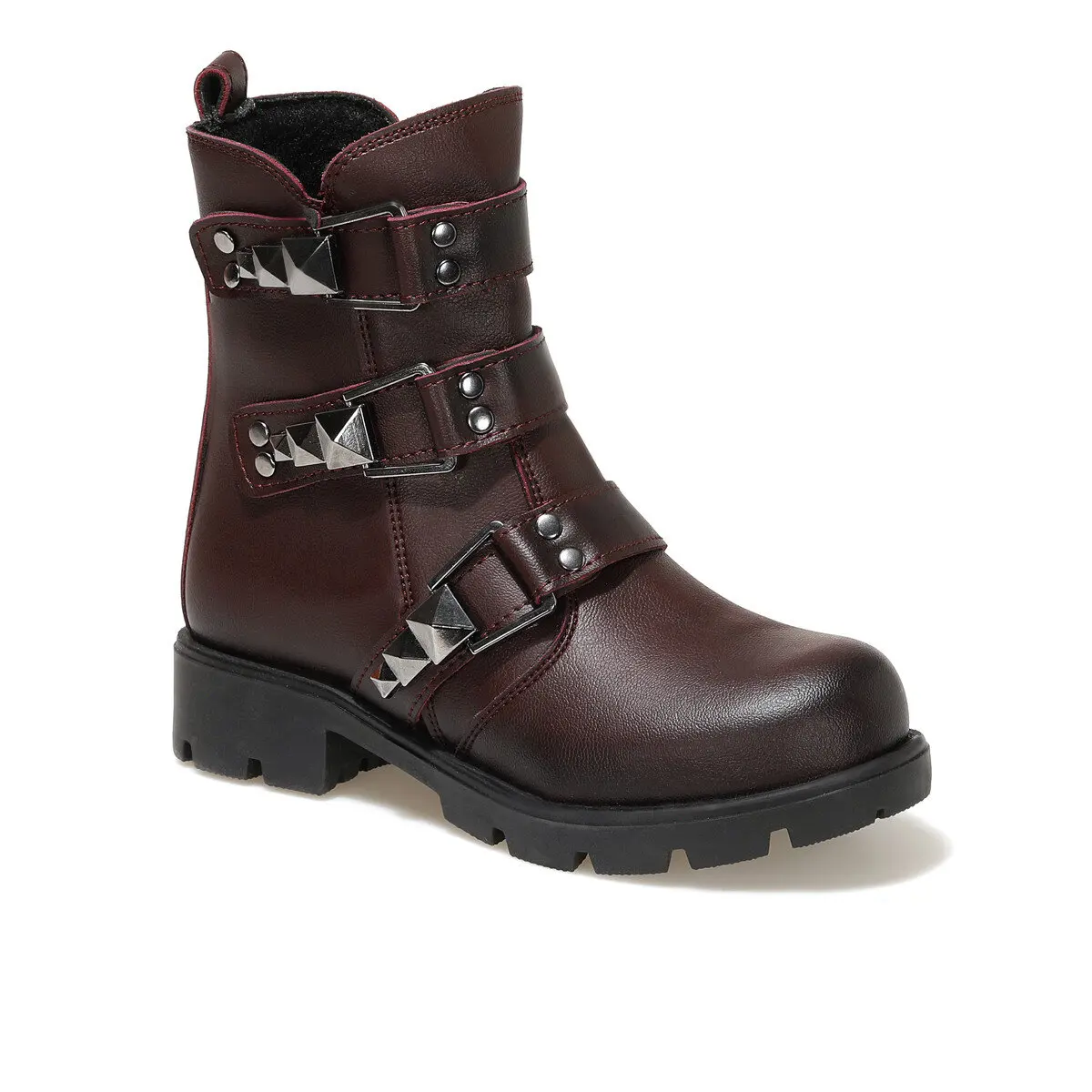 

612250.F Бордовые женские детские сапоги